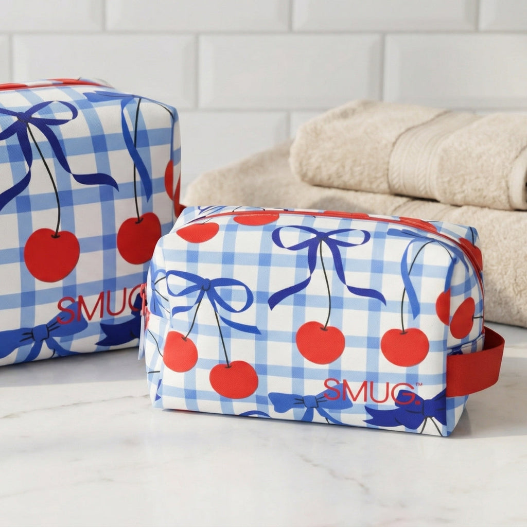 Blue Cherries Toiletry Bag