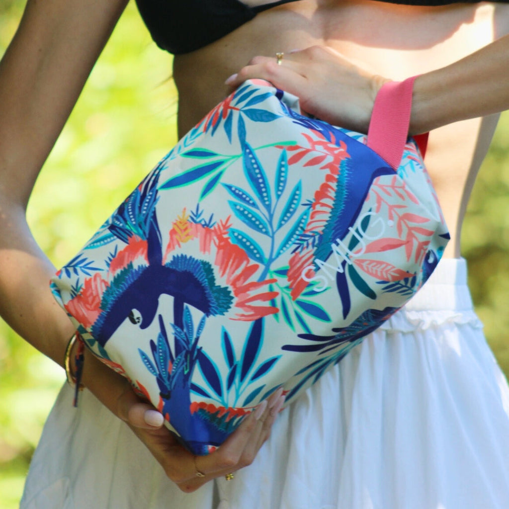 Birds Print Wash Bag