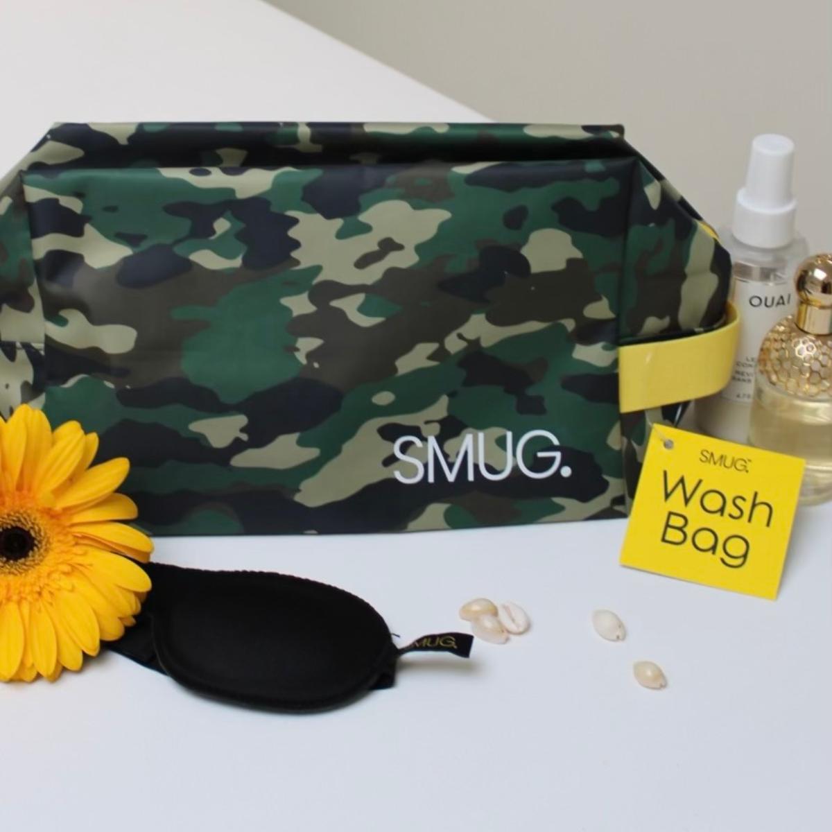 Green Camo Wash Bag