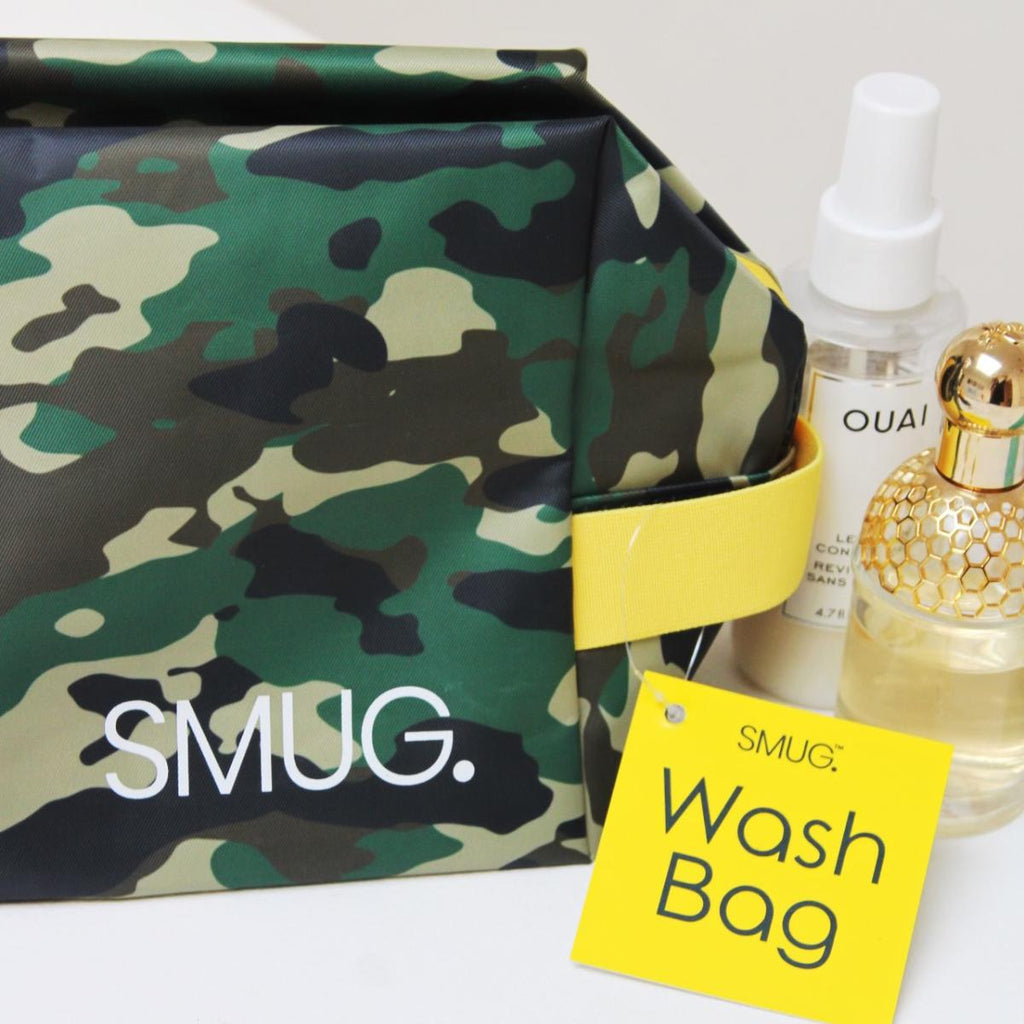 Green Camo Wash Bag