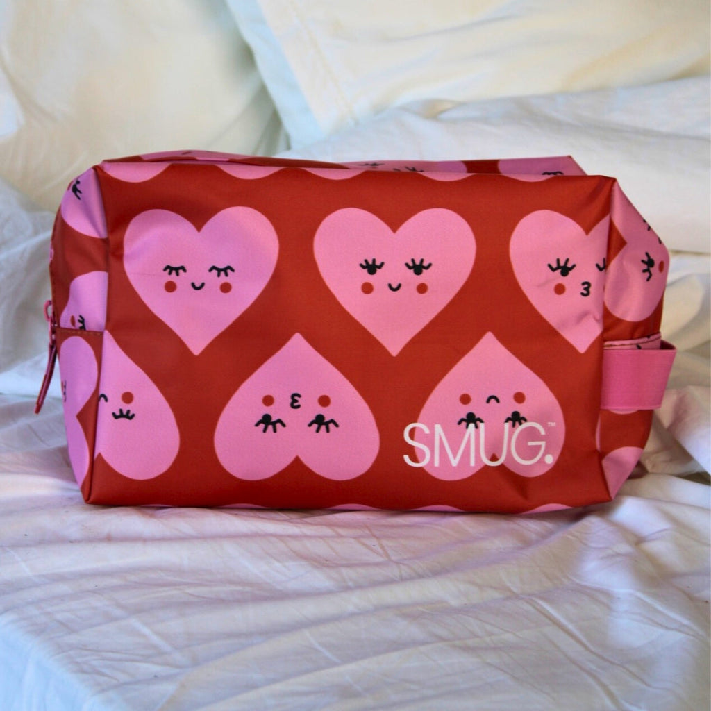 Hearts Print Wash Bag