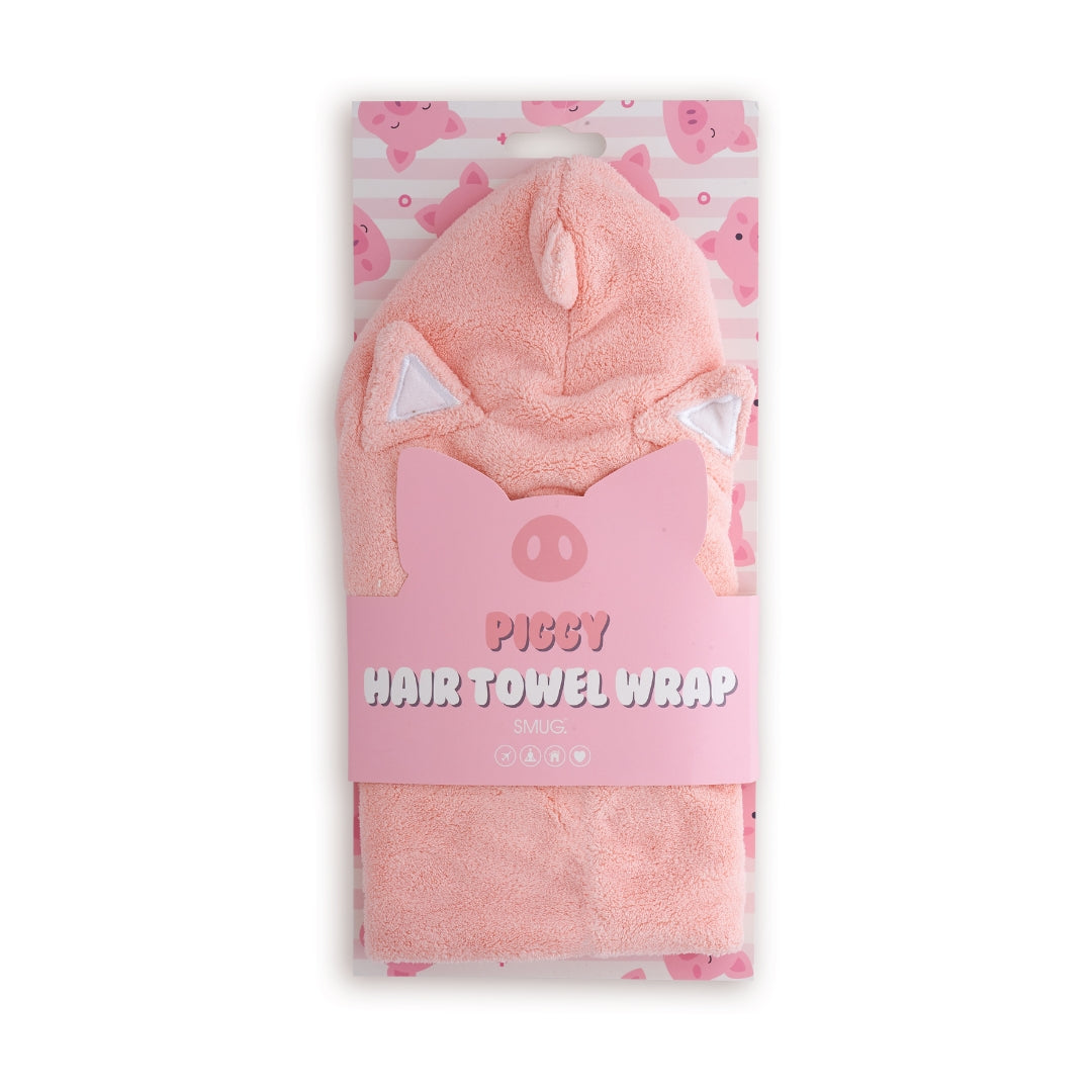Piggy Hair Towel Wrap