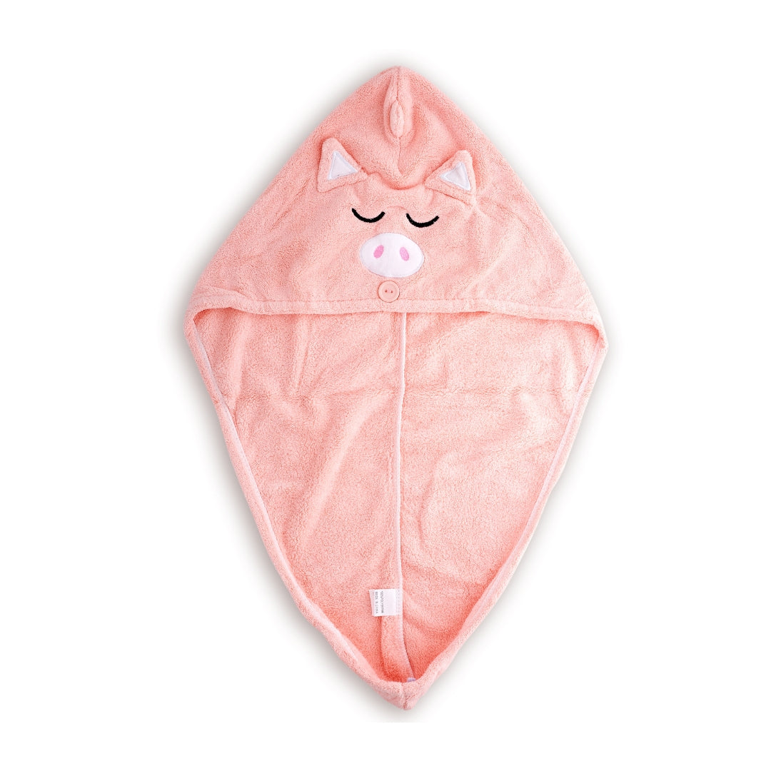 Piggy Hair Towel Wrap