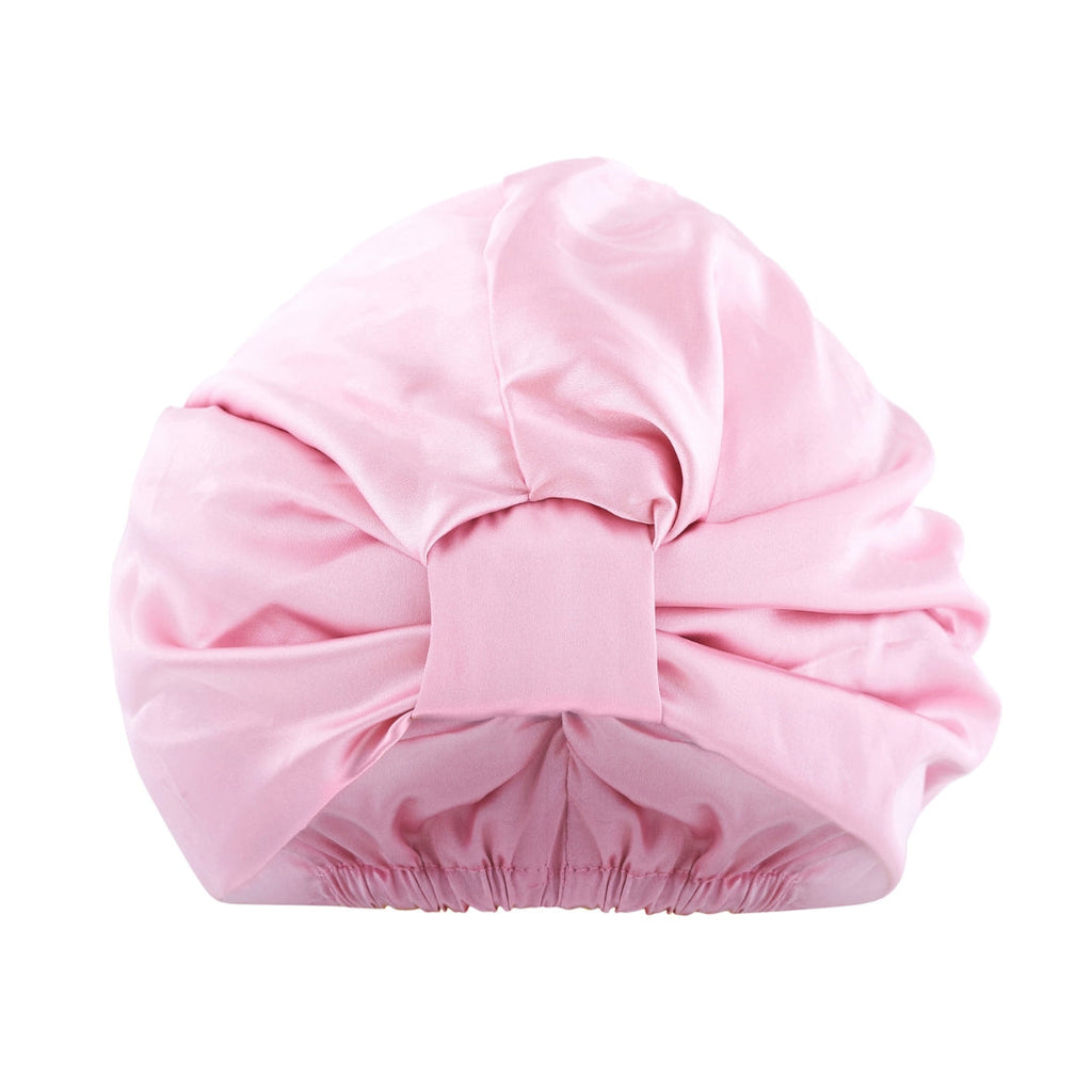 Satin Sleep Turban in Blush