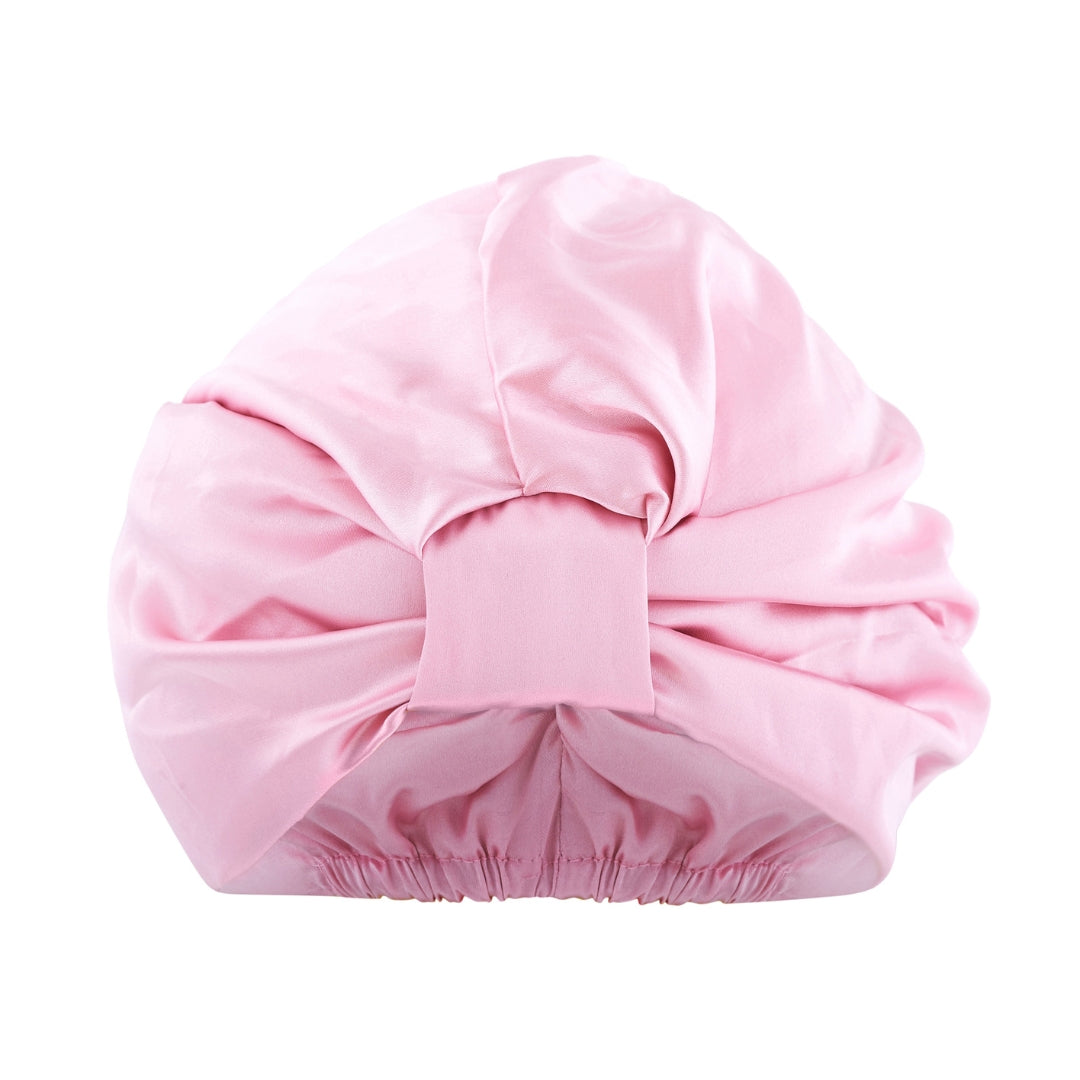 Satin Sleep Turban in Blush