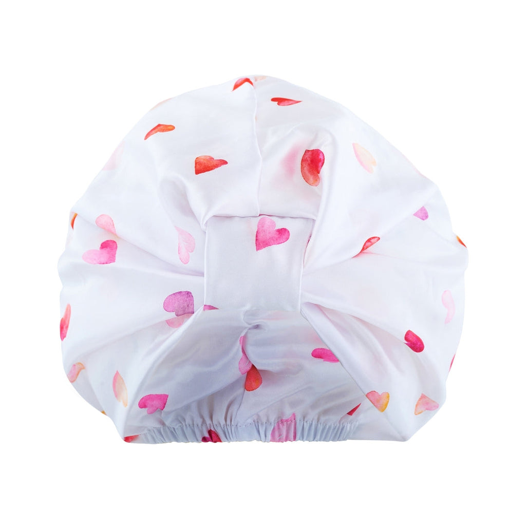 Satin Sleep Turban in Loveheart