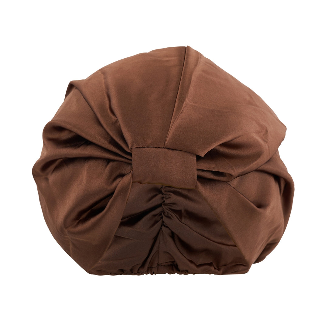 Mocha Satin Sleep Turban