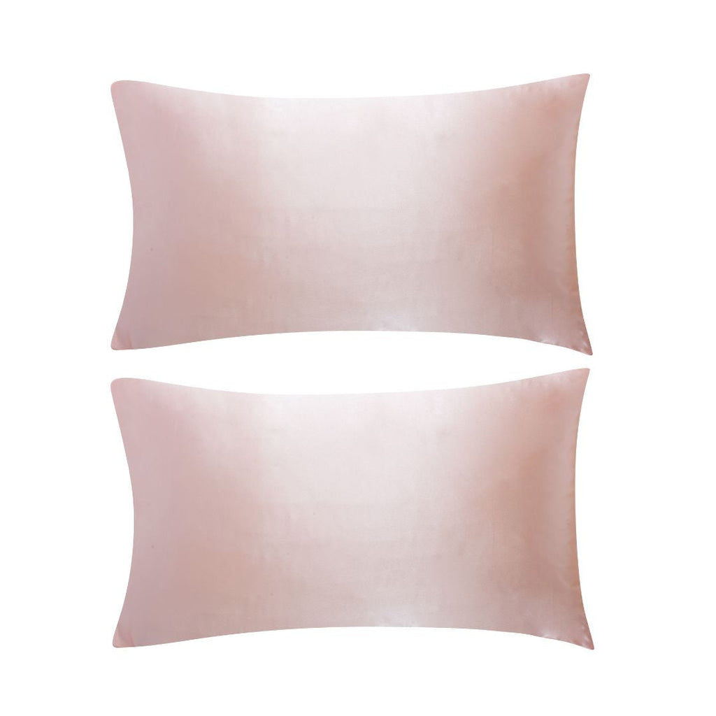 Pink Satin Pillowcase Set