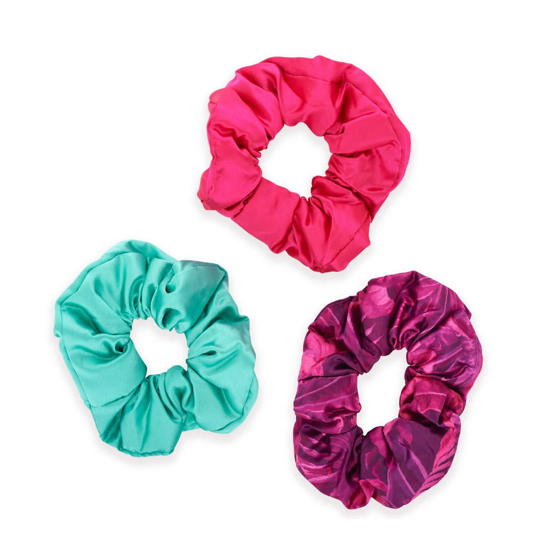 Cloud Satin Hair Scrunchie Set of 3 Scarlett Fern