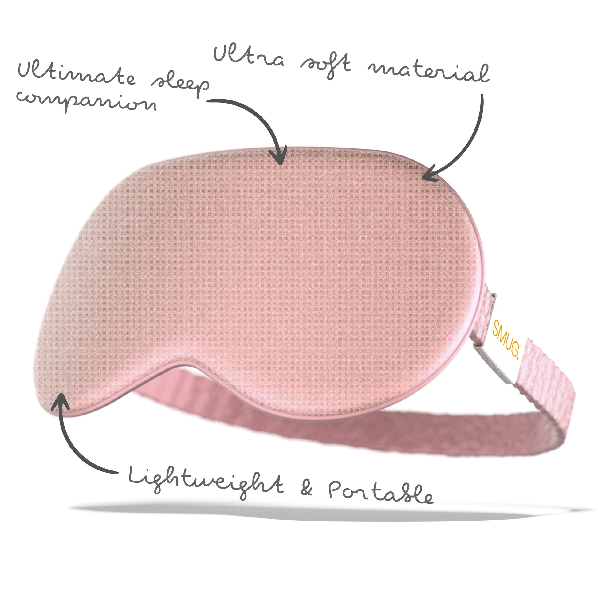 Satin Sleep Mask in Pink