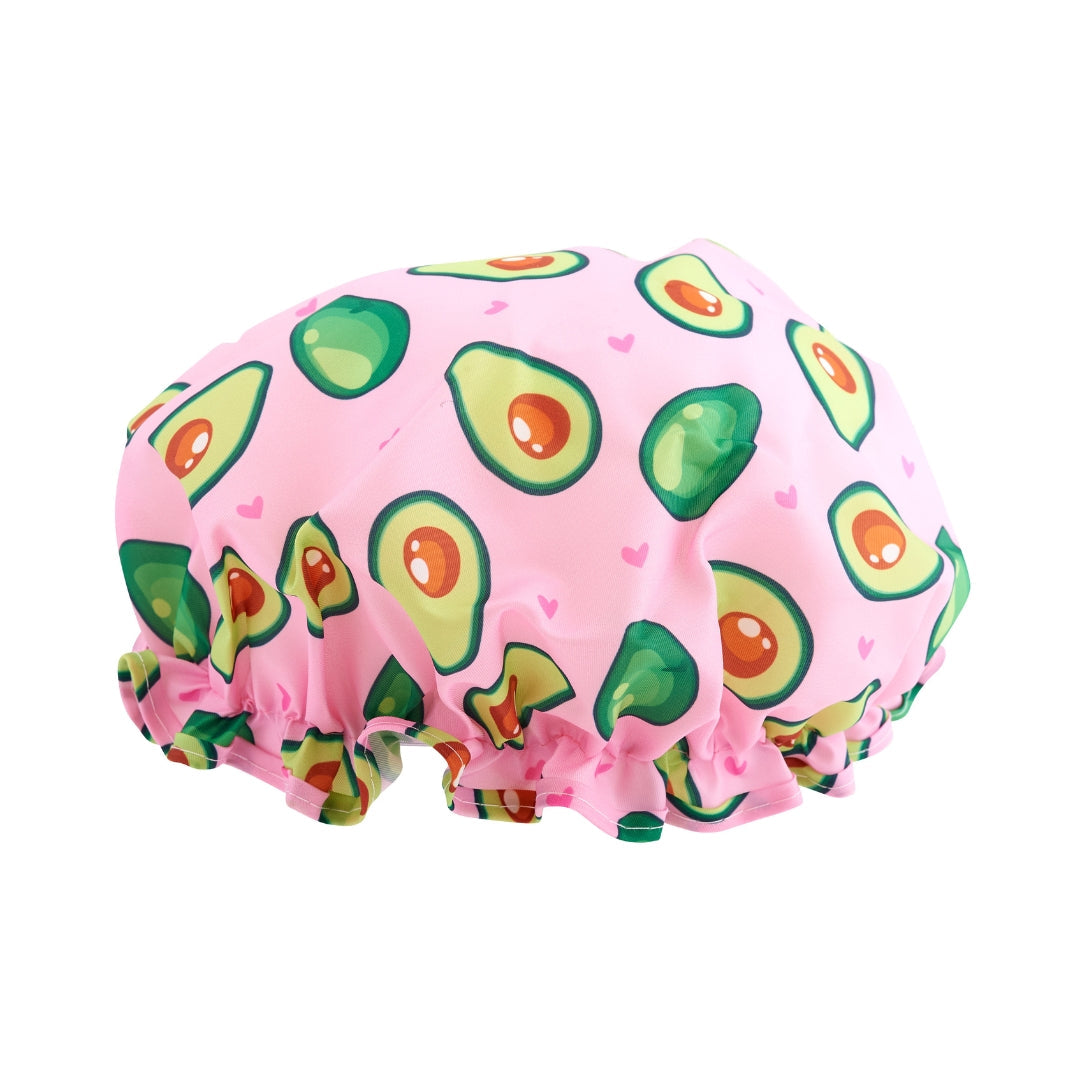Avocado Print Shower Cap