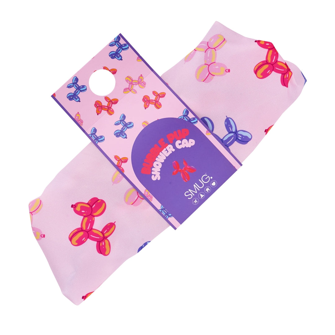 Bubble Pup Print Shower Cap