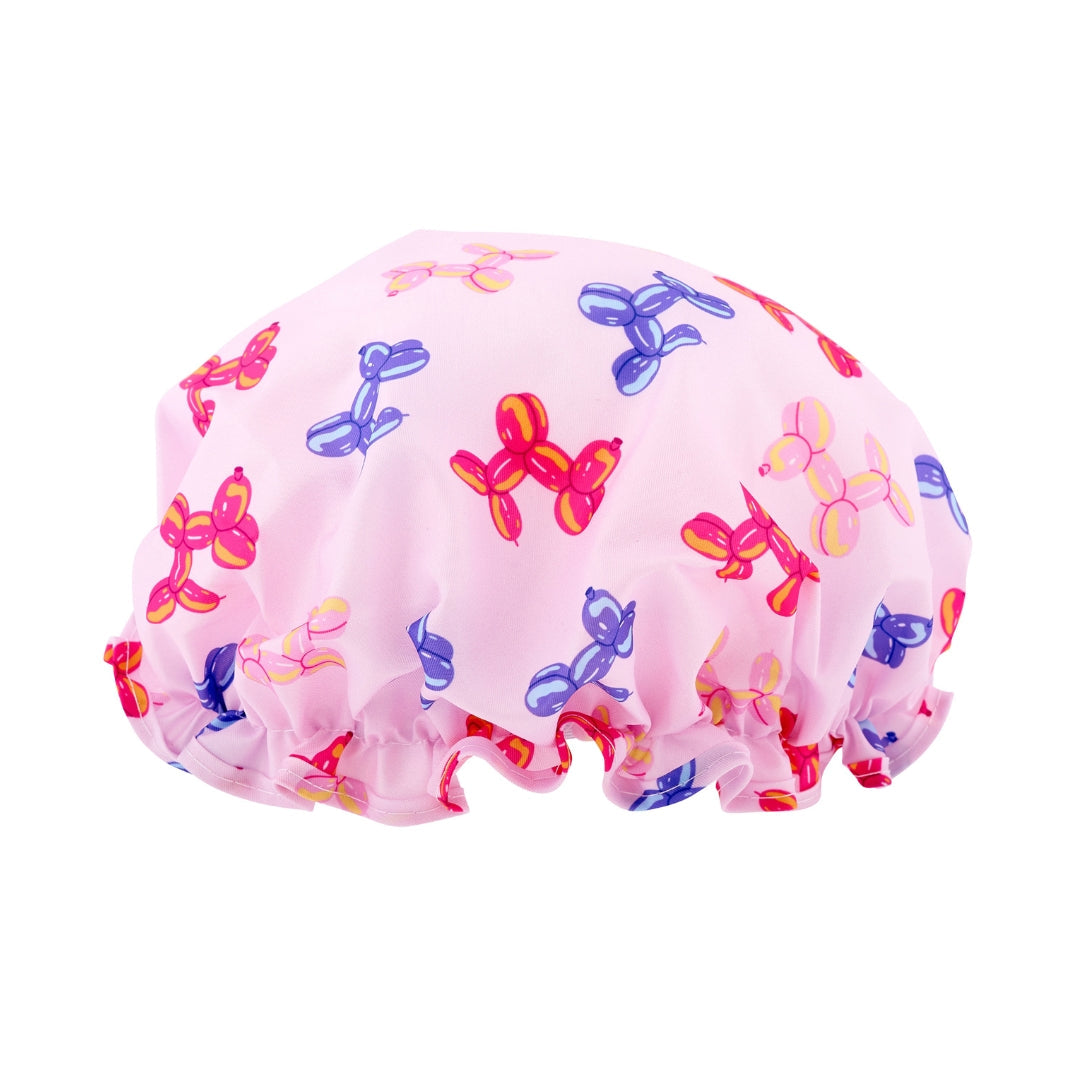 Bubble Pup Print Shower Cap