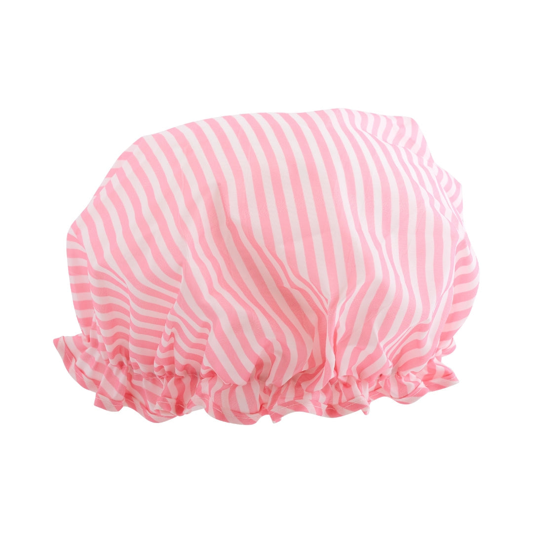 Candy Shop Shower Cap in Pink and White