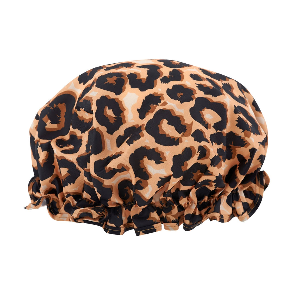 Leopard Print Shower Cap