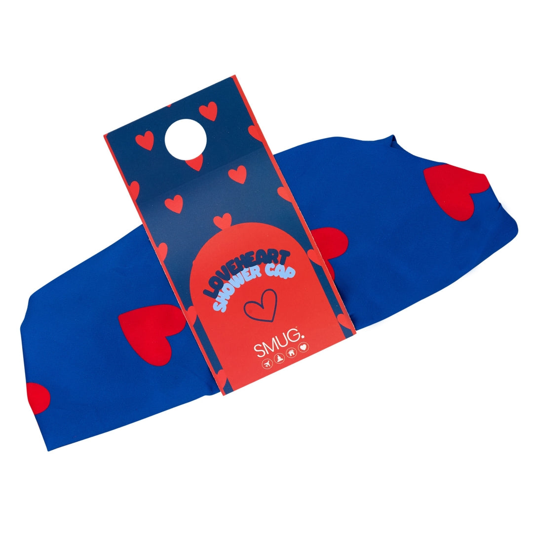 Loveheart Print Shower Cap