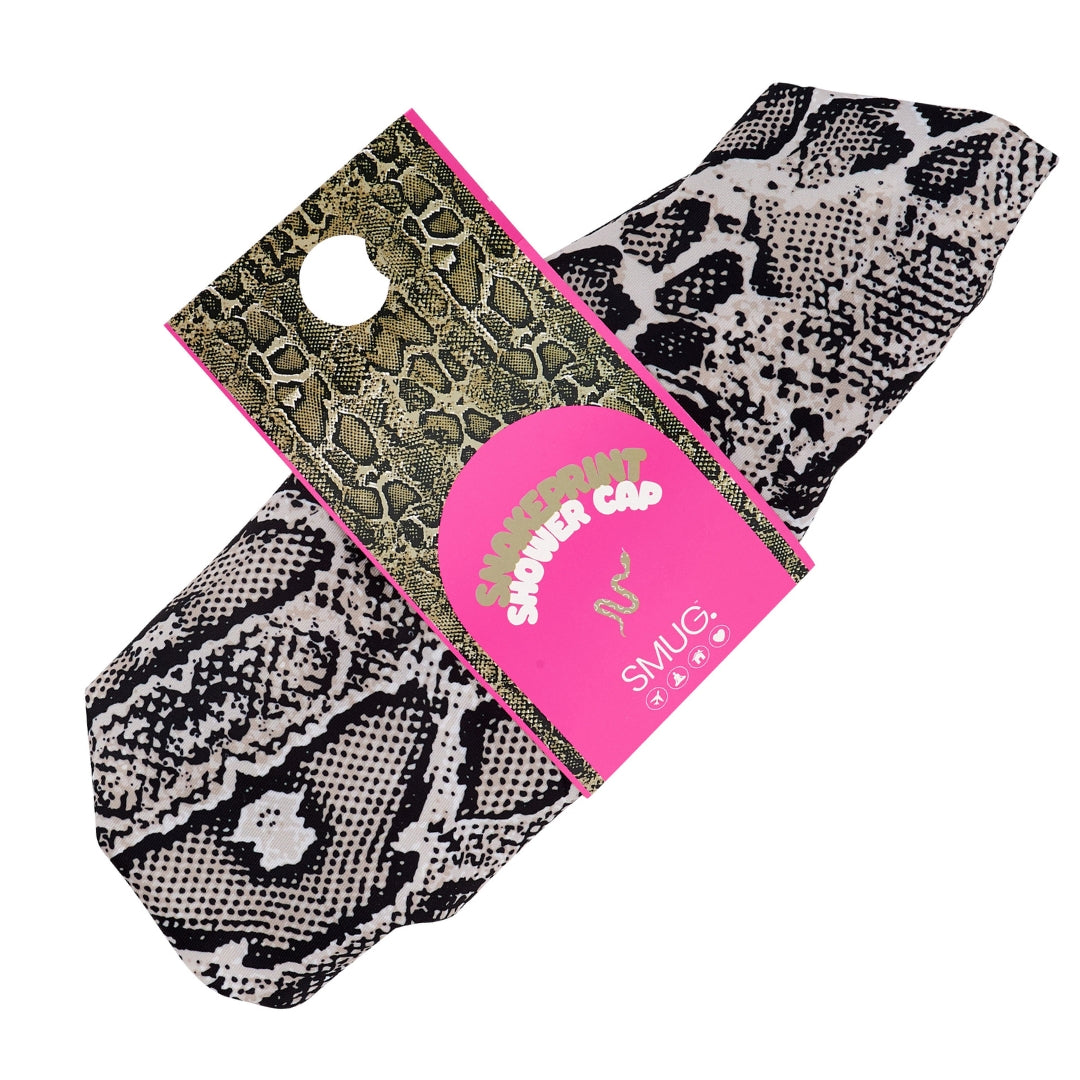 Snake Print Shower Cap