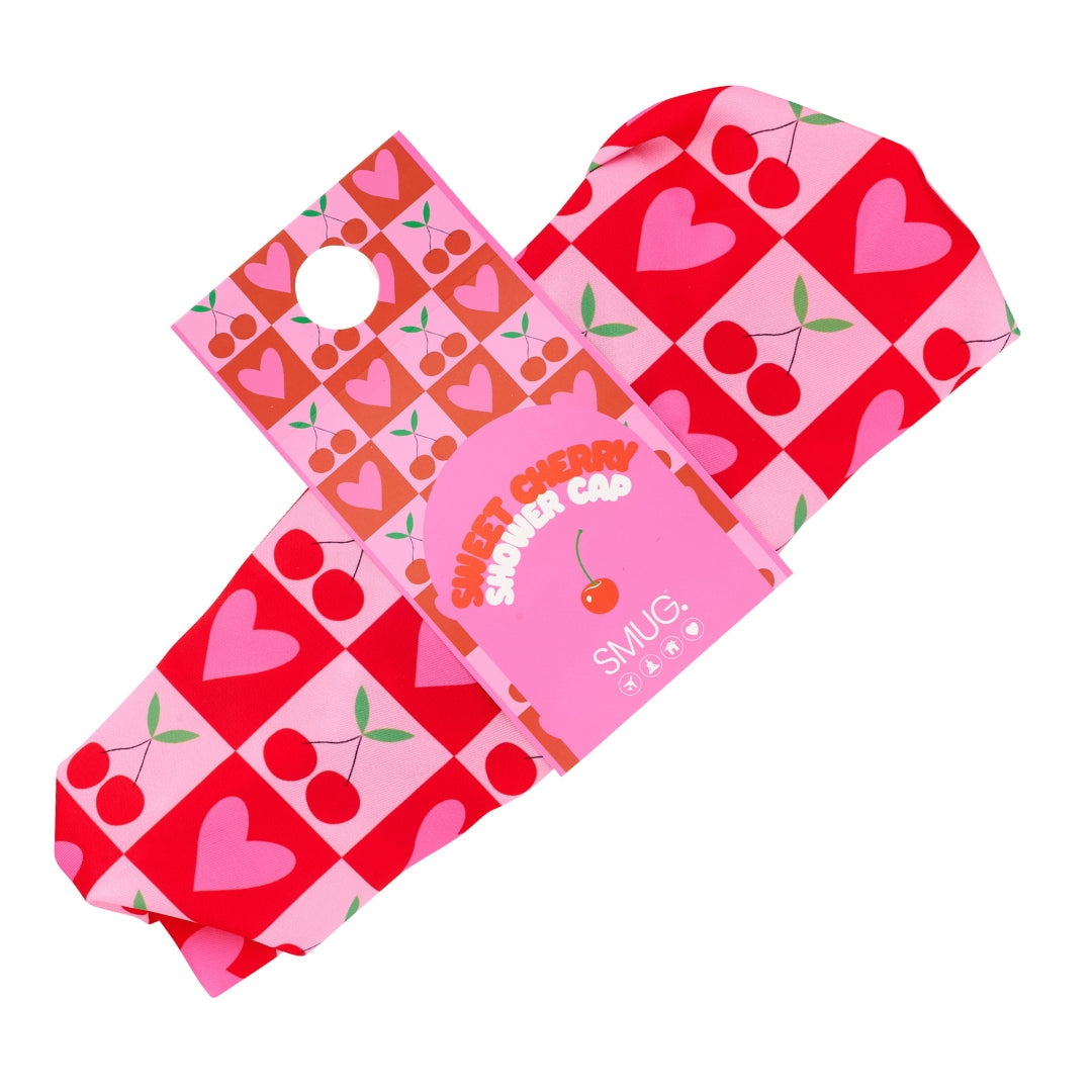 Sweet Cherry Print Shower Cap