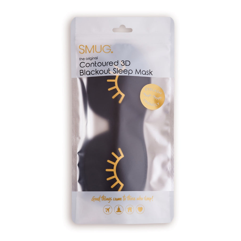Contoured 3D Blackout Sleep Mask in Wink Print