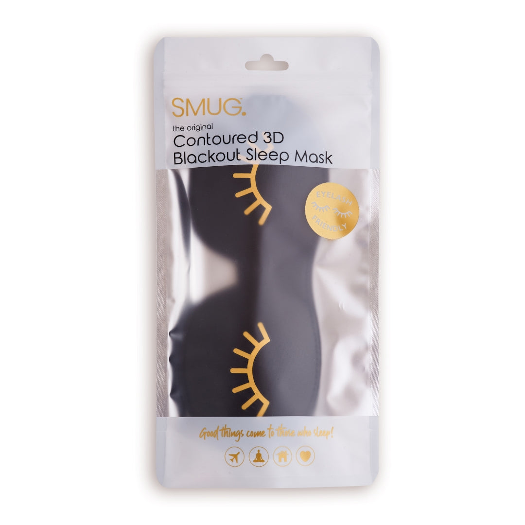 Contoured 3D Blackout Sleep Mask in Wink Print
