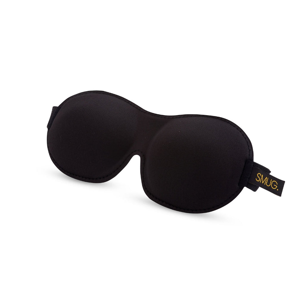 Contoured 3D Blackout Sleep Mask in Black
