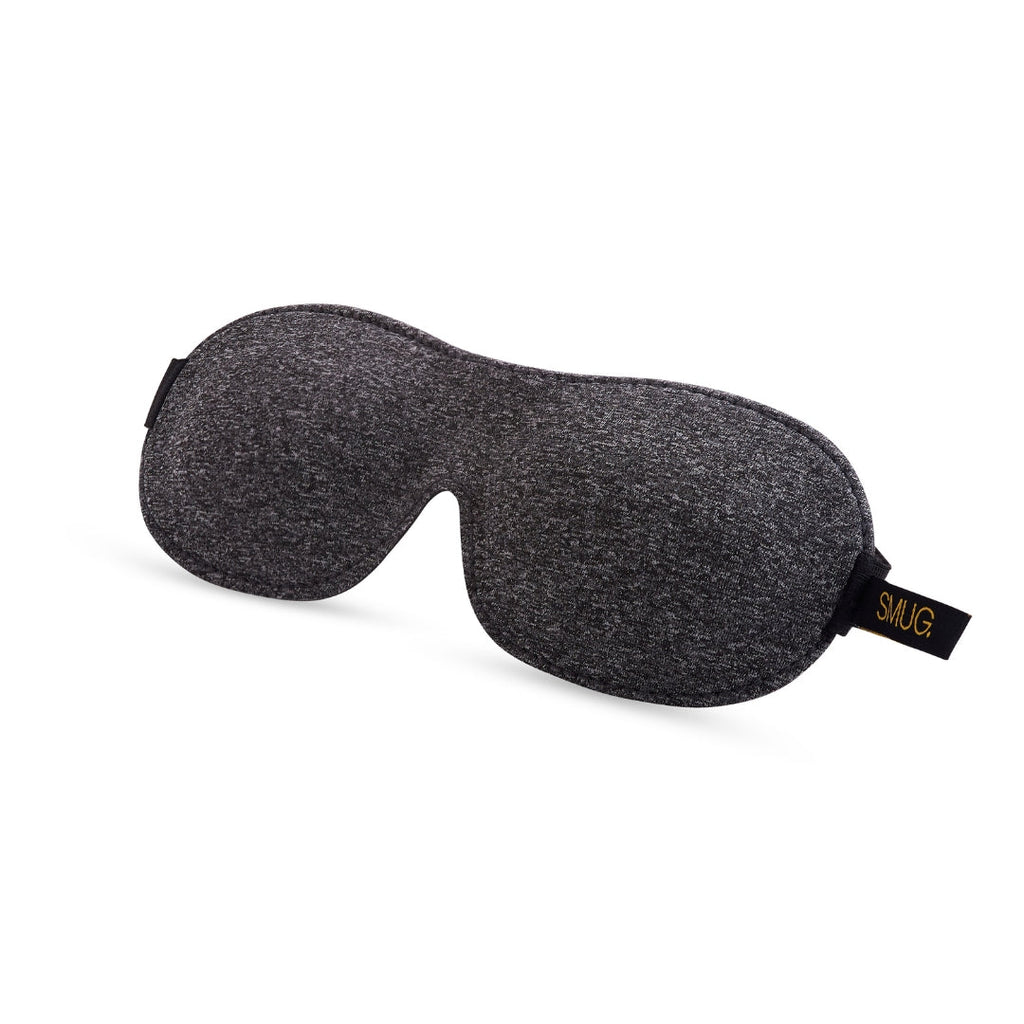 Contoured 3D Blackout Sleep Mask in Dark Grey Marl