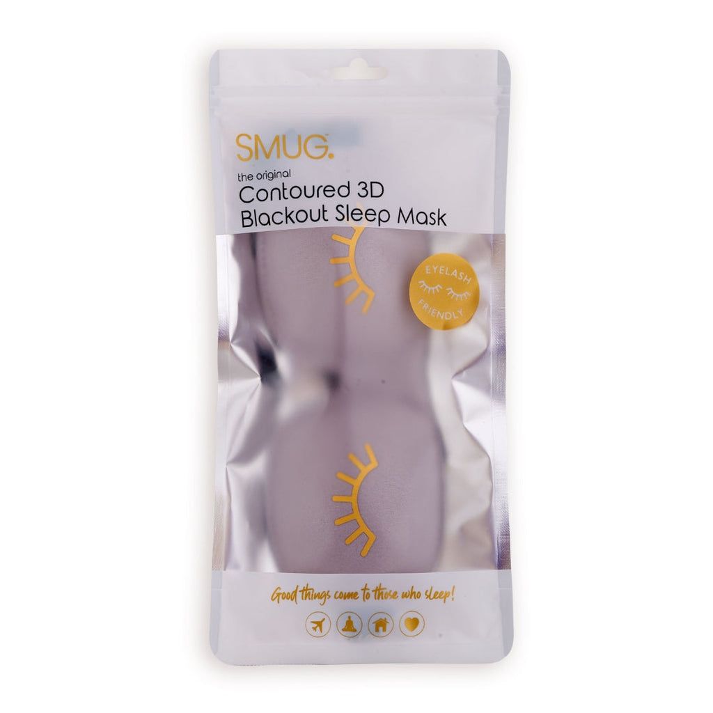 Contoured 3D Blackout Sleep Mask in Wink Grey