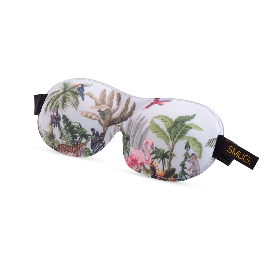 Contoured 3D Blackout Sleep Mask in Jungle Print