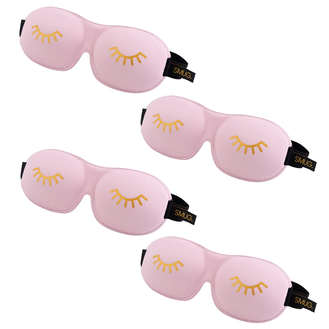 Contoured Sleep Mask Multipack Four Pack Various Designs