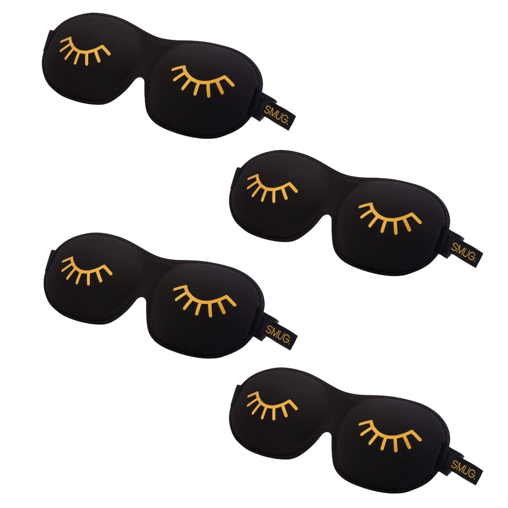 Contoured Sleep Mask Multipack Four Pack Various Designs