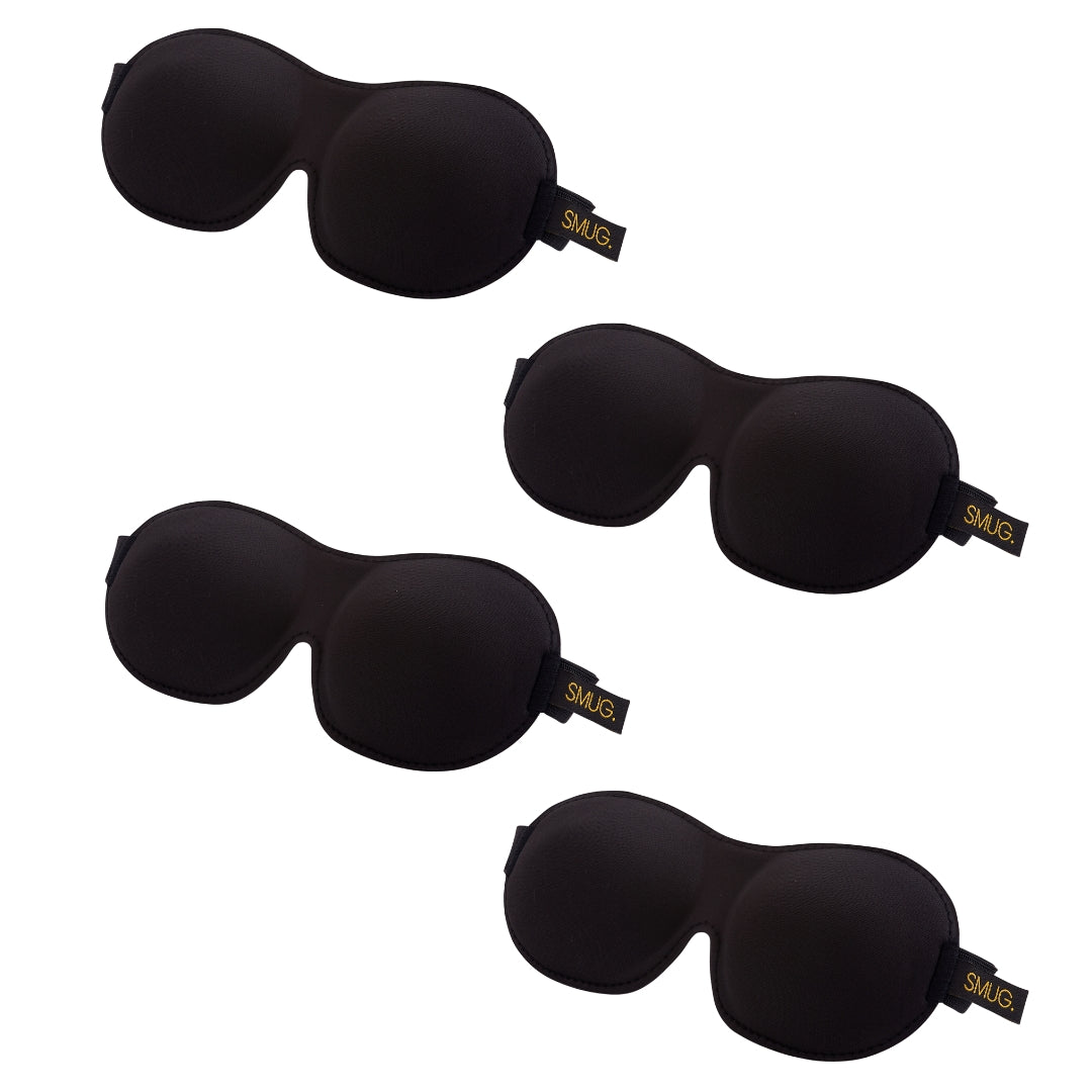 Contoured Sleep Mask Multipack Four Pack Various Designs