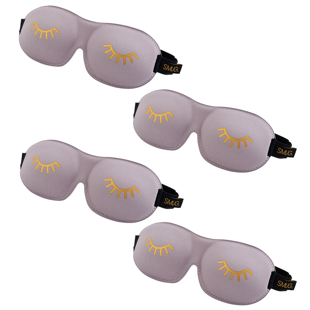 Contoured Sleep Mask Multipack Four Pack Various Designs