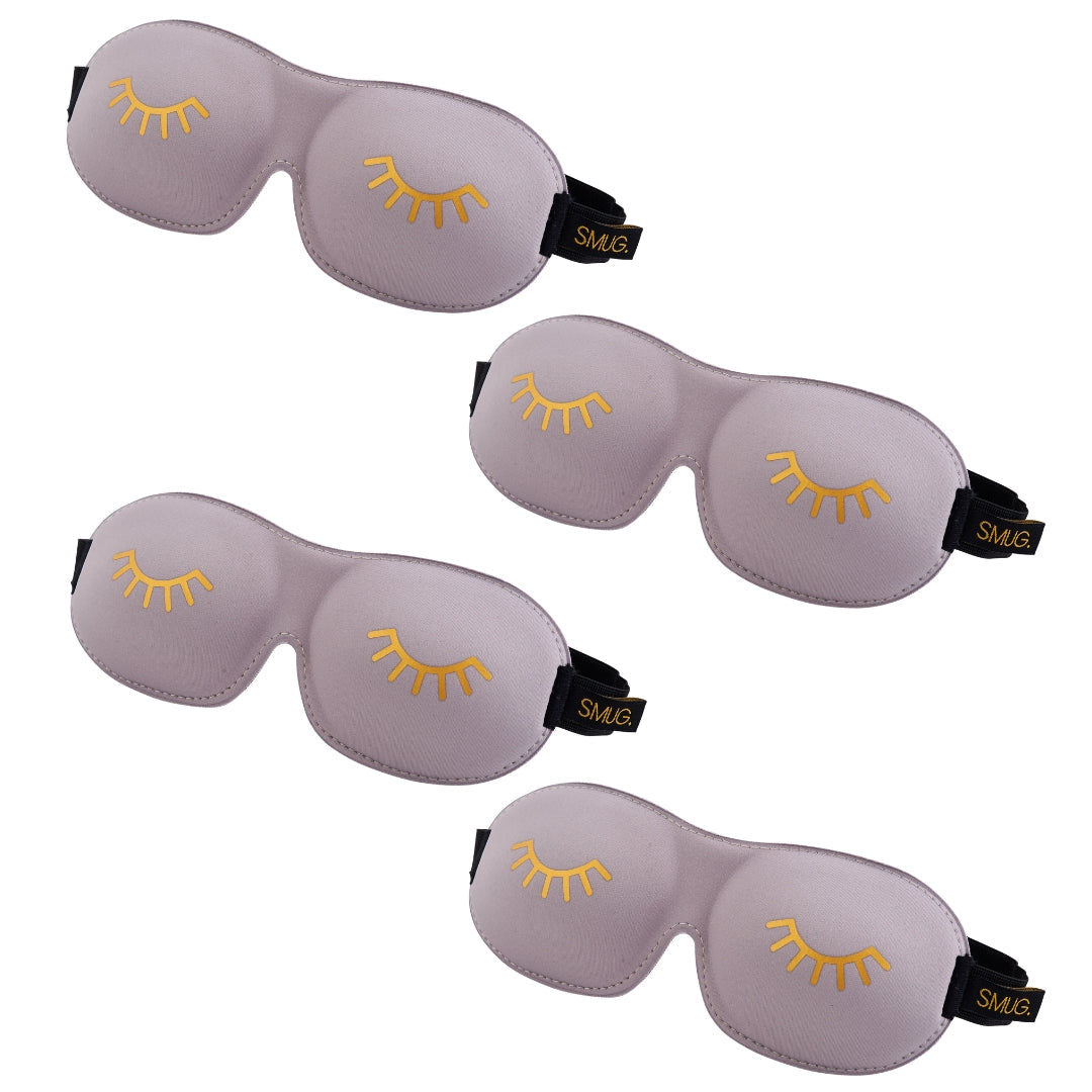 Contoured Sleep Mask Multipack Four Pack Various Designs