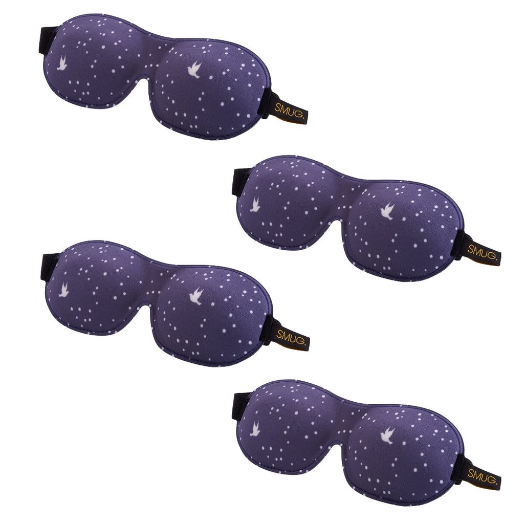 Contoured Sleep Mask Multipack Four Pack Various Designs