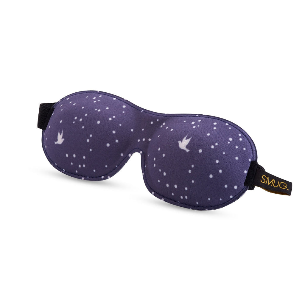 Contoured 3D Blackout Sleep Mask in Night Sky Print