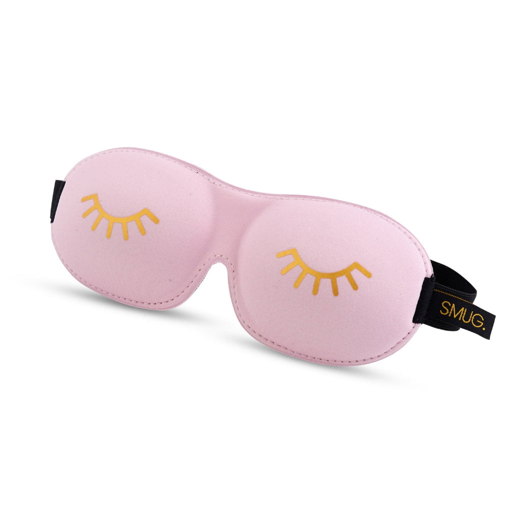 Contoured 3D Blackout Sleep Mask in Baby Pink