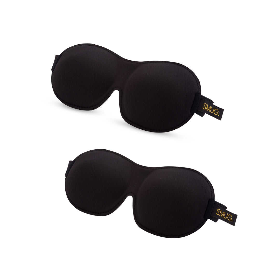 Contoured Sleep Mask Twin Pack Sets in Various Designs