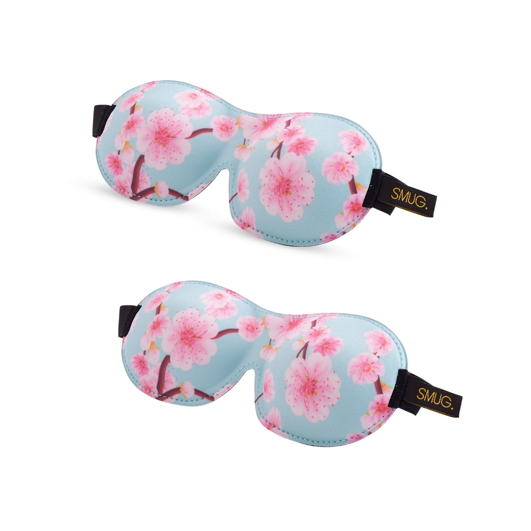 Contoured Sleep Mask Twin Pack Sets in Various Designs
