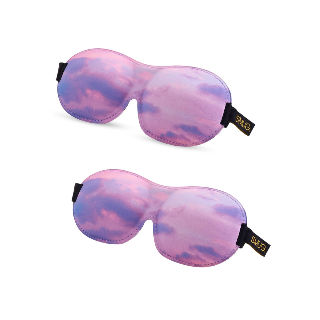 Contoured Sleep Mask Twin Pack Sets in Various Designs