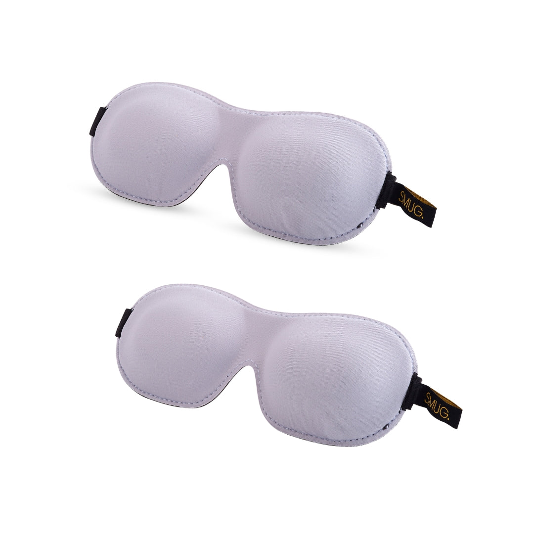 Contoured Sleep Mask Twin Pack Sets in Various Designs