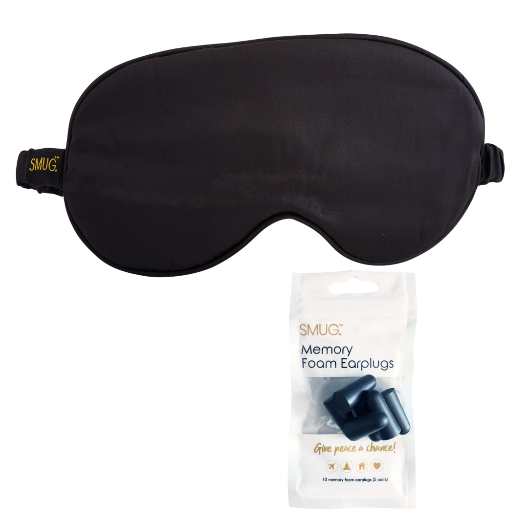 Black Satin Sleep Mask