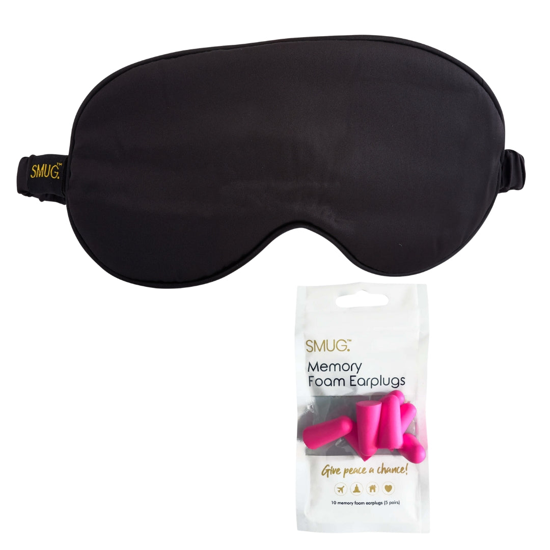 Black Satin Sleep Mask