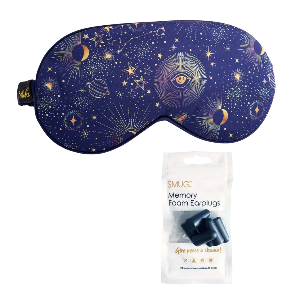 Blue Celestial Satin Sleep Mask