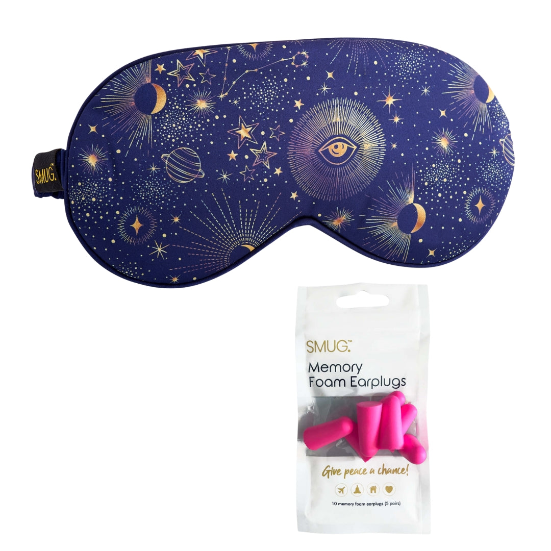 Blue Celestial Satin Sleep Mask