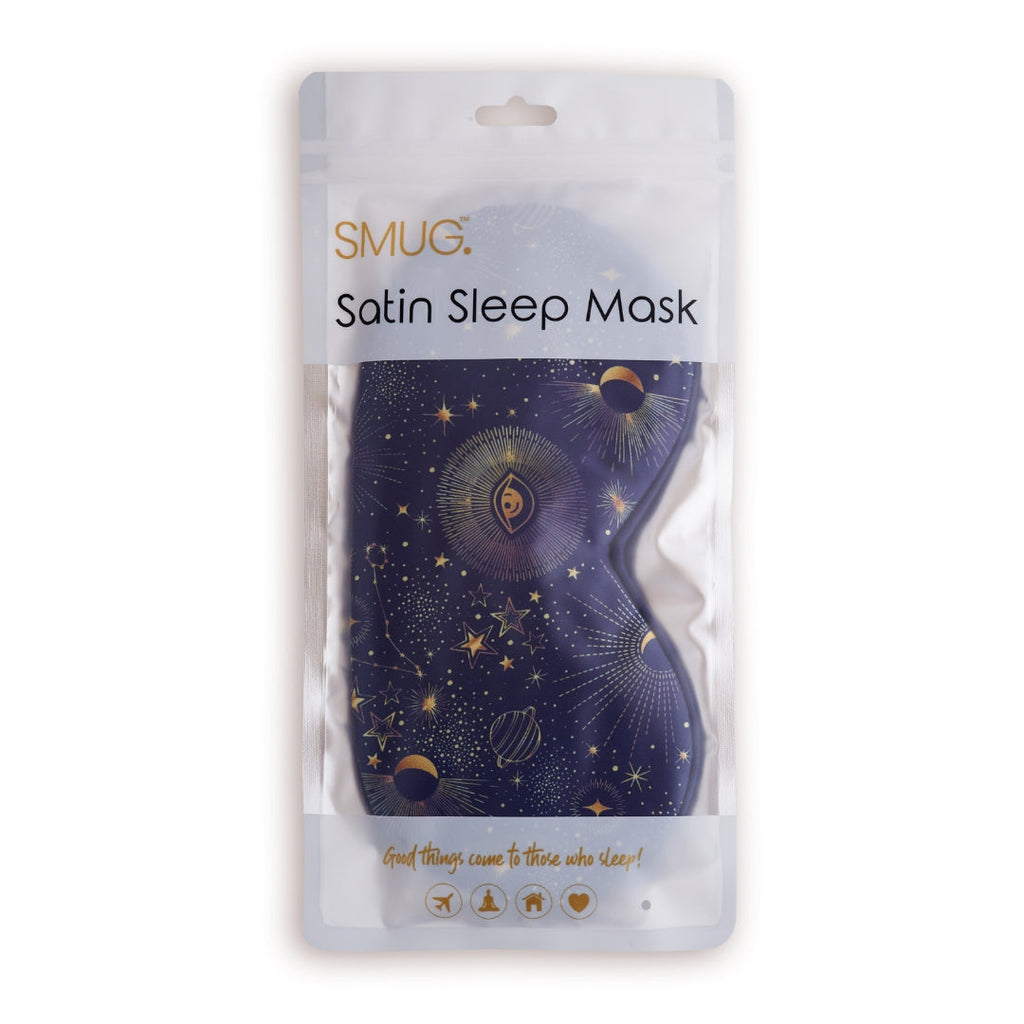 Blue Celestial Satin Sleep Mask