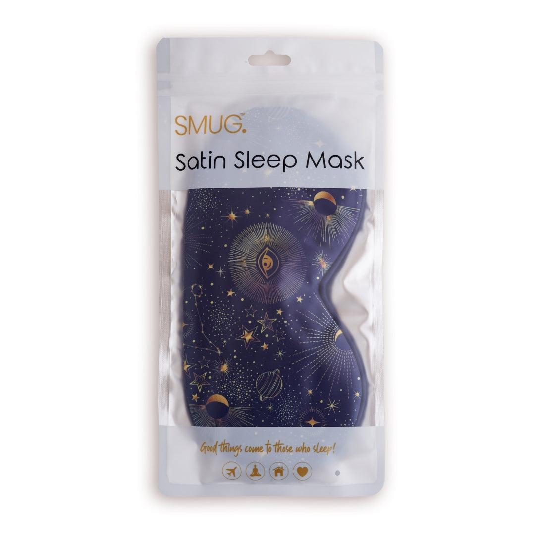 Blue Celestial Satin Sleep Mask
