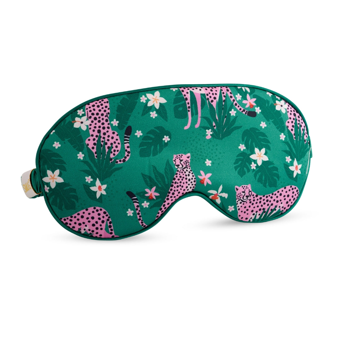 Satin Sleep Mask in Cheetah Print