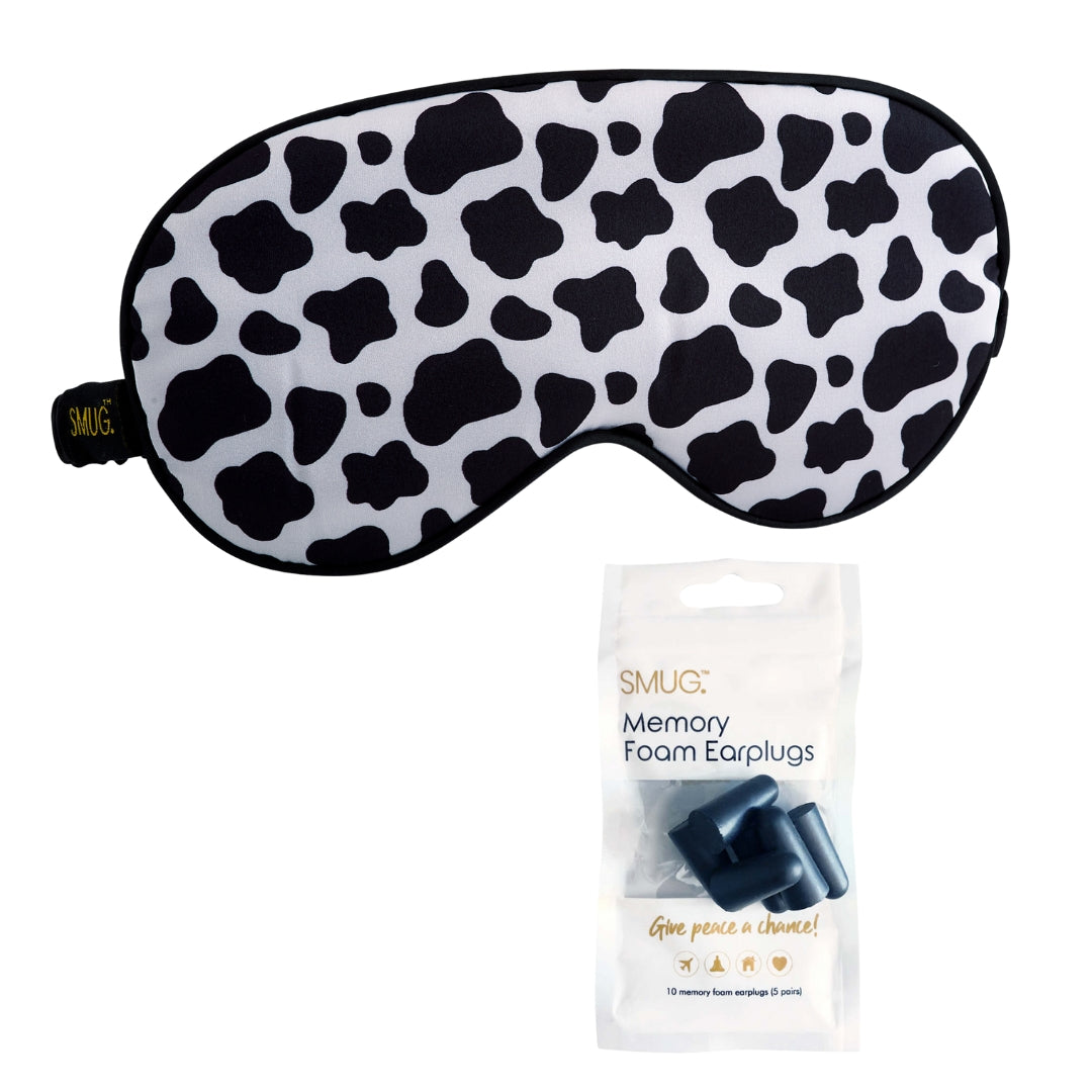 Cow Print Satin Sleep Mask