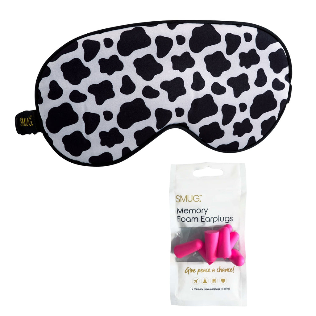 Cow Print Satin Sleep Mask