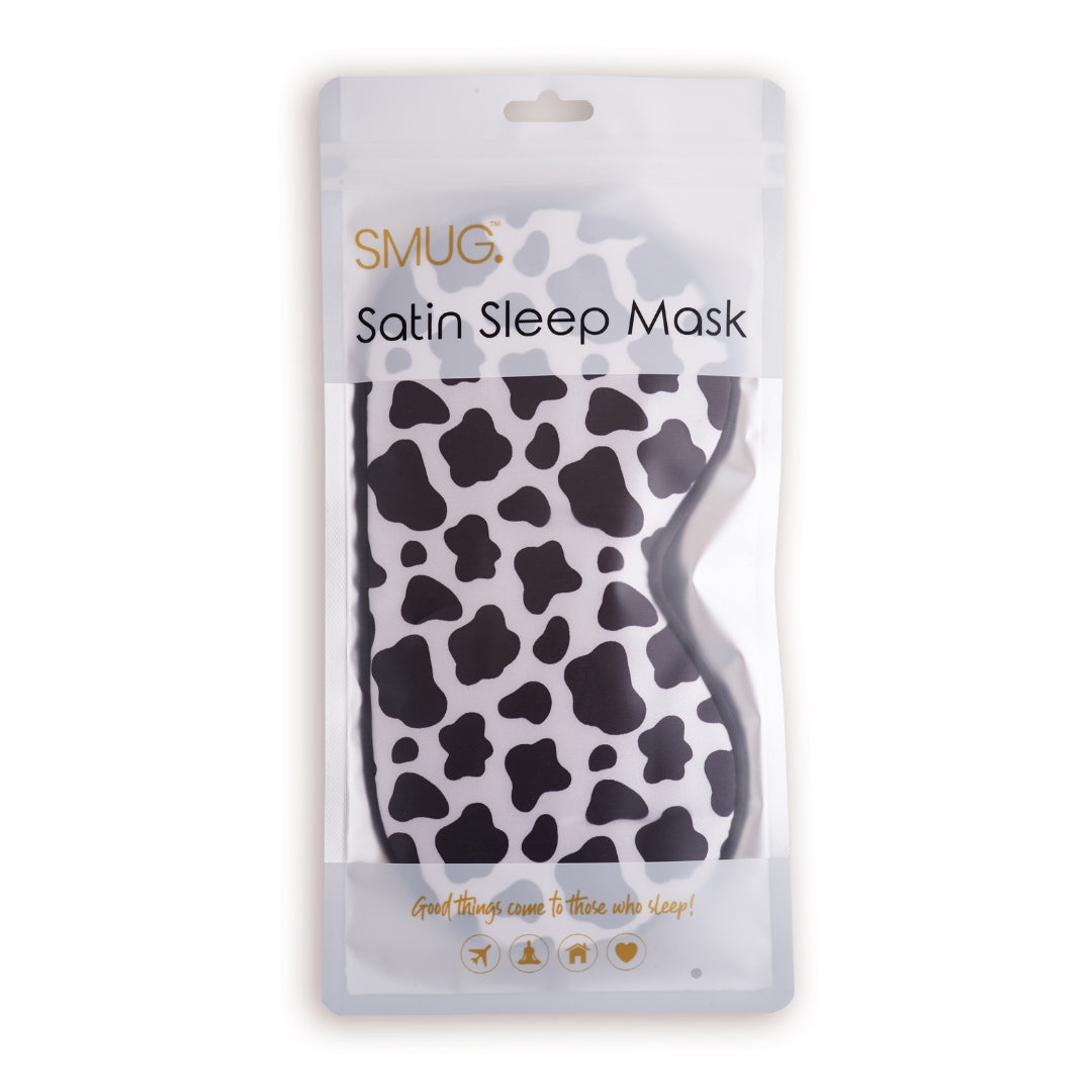 Cow Print Satin Sleep Mask